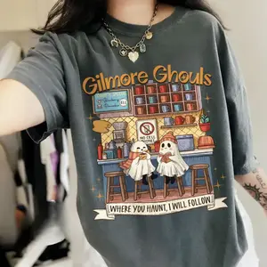 Gilmore Ghouls Where You Haunt I Will Follow shirt, Luke’s Coffee Shirt , Stars Hollow Luke’s Diner Tee