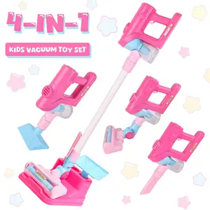 This children's 3-in-1 vacuum cleaner toy set is fully functional, featuring real suction power, and is a great role-playing household chore toy. Equipped with sound and light effects, it's the perfect birthday or anniversary gift for both boys and girls.