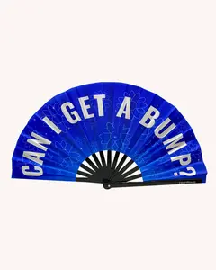 Can I Get A Bump UV Reactive Hand Fan