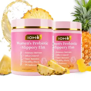 【Gold Plus】IOHO Her Juicy Feminine Probiotics Gummies-All in One Solution with Slippery Elm and Prebiotics&Lactobacillus Probiotic Blend for Women's pH Balance and Dryness-Hawaiian Pineapple Gummies 60 Count women’s probiotics - Supplement Healthcare