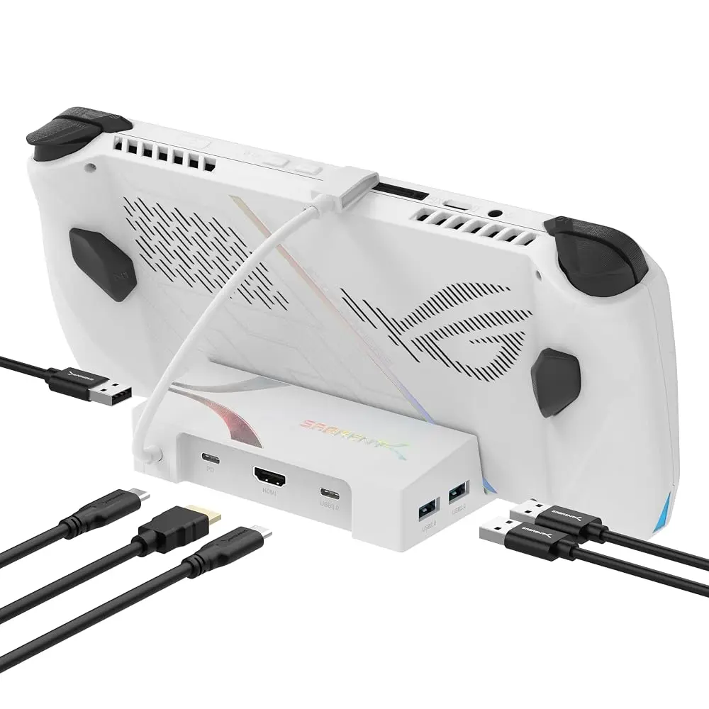 Sabrent USB-C Docking Station for Asus ROG Ally 6-Port 4K@60Hz HDMI 5Gbps Power Delivery