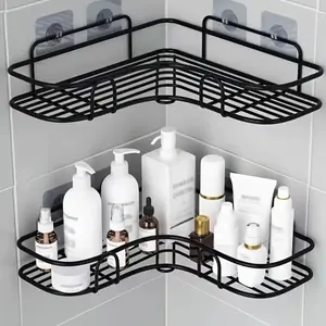 Multipurpose Triangle Corner Shelf - No-Drill Space Saving Organizer for Bathroom, Kitchen, Dorm & Small Spaces - 3-Tier Sturdy Storage Rack for Toiletries, Spices & Essentials