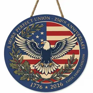 250th Anniversary American Eagle Door Sign.  #PatrioticDoorSign #America250th #EagleDecor