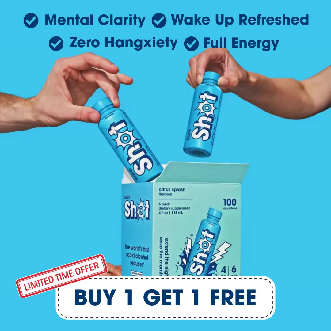 Fast Recovery Drink for Hydration, Electrolyte Replenishment, and Wellness Boost | 4oz Bottles (6-Pack) by Sure Shot