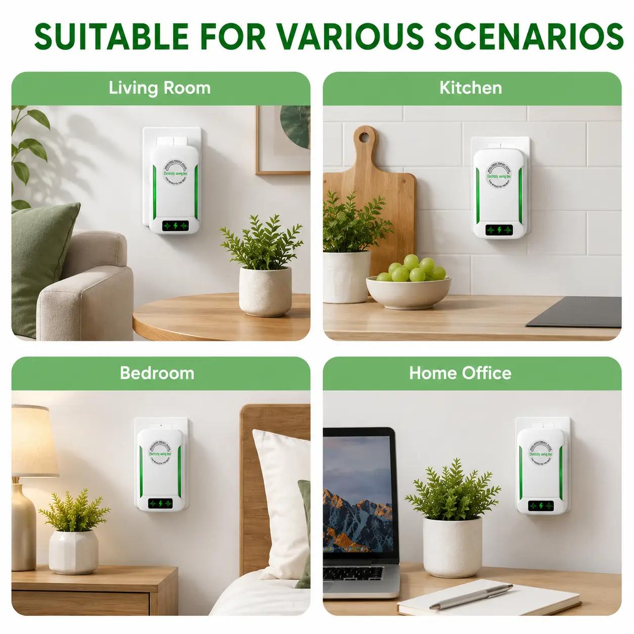 Plug-In Power Device for Home-2026 Smart Design,US Plug,90–250V Wide Voltage,Compact & Easy-to-Use Energy Accessory
