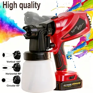 Electric HVLP High-Pressure Spray Gun with 3 Modes & 800ml Tank, Easy Clean Vacuum Paint Sprayer for Home Decor, Furniture, Cabinets, Walls & Garden
