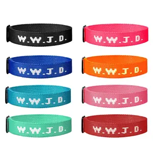 OIDEA WWJD Religious Bracelets Set for Men Women, Braided Cord Christian Faith Wristband, 6 Piece Jewelry Pack