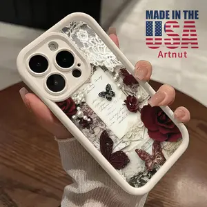 Case for  iPhone 17 Air 16 Pro Max 15 Plus 16E 14 13 12 11 XS XR  mini Vintage Romance Advanced fashion gift Drop Protection Shockproof Soft Silicone smartphone Cover