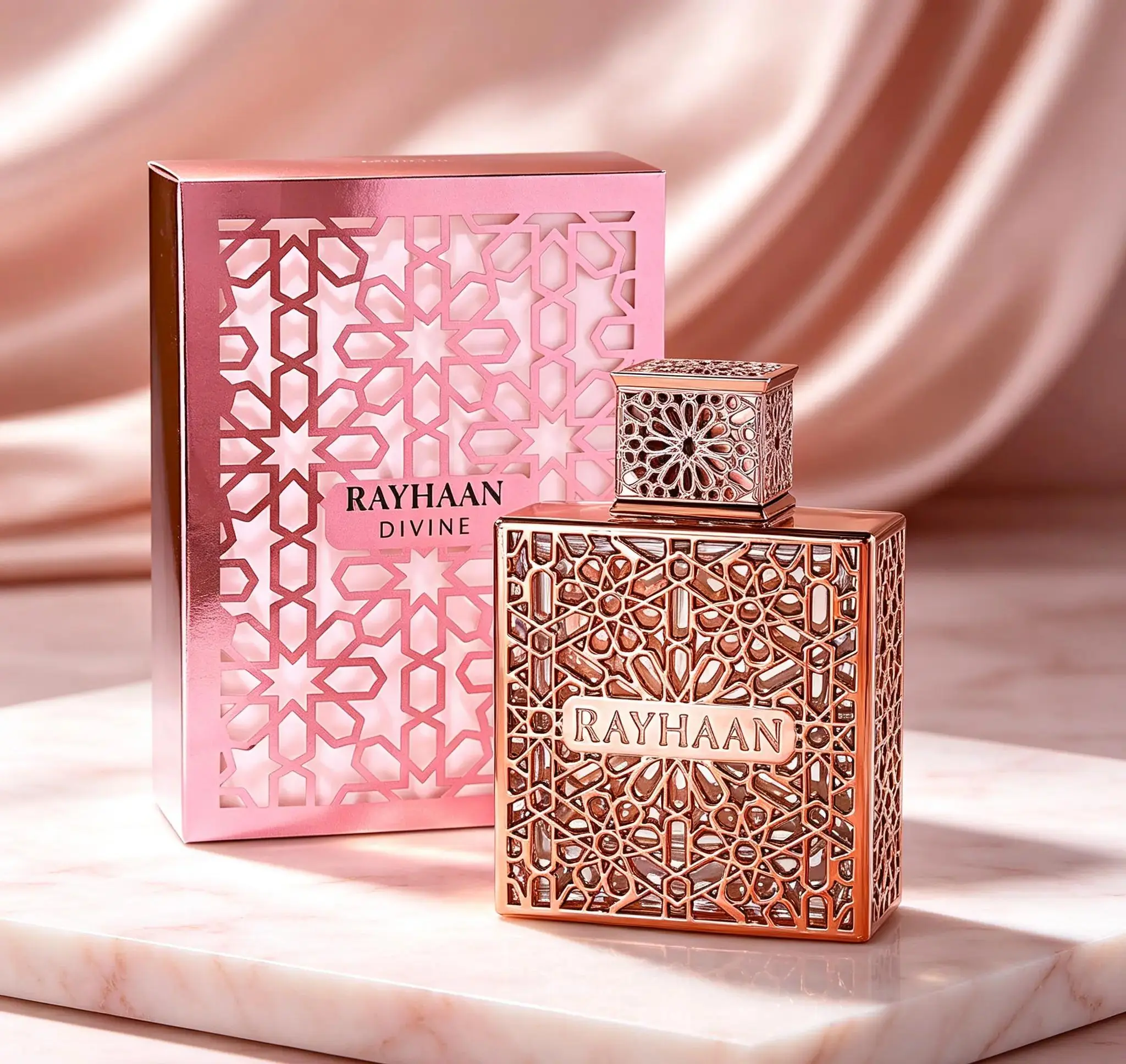 Rayhaan Divine Womens Eau De Parfum Spray, Sweet Fruity Gourmand Floral Long Lasting Perfume for Daily Wear, 3.4 Oz / 100ml, Perfect Holiday & Valentines Gift