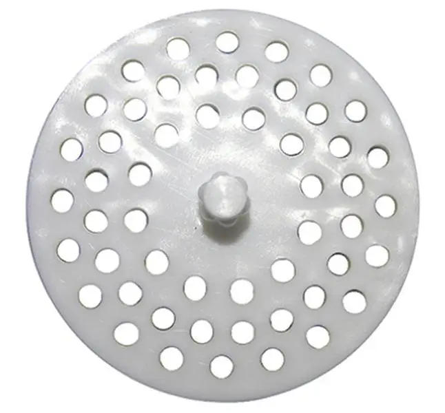 02-4021 Plastic Disposal Sink Strainer - White