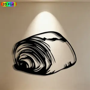 1pc Seashell Metal Wall Art, Intricate Seashell Statue Mural, Ideal Gift for New Year, Easter, Coastal Decor Enthusiasts, Rust-Resistant Metal Wall Decor Wall Sculptures, Perfect for Bedroom Wall & Garden Fence, Stylish Home Accent