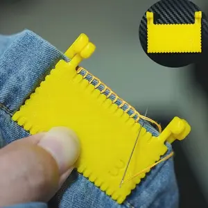 2 pairs of hinge sewing clips, a handy tool for manual sewing, helping you create perfect lines. Suitable for beginners in sewing, housewives. It is the perfect gift for mothers, partners, friends and elders.