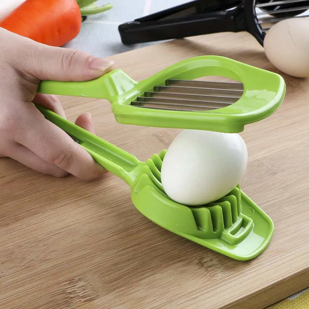 Egg Slicer, 1 Count Handheld Egg Cutter, Hard Boiled Egg Slicer, Multifunctional Sturdy Lightweight Egg Slicer, Egg Slicer Tool, Kitchen Egg Utensils, Kitchen Gadgets, Abs And Alloy Material, Handles