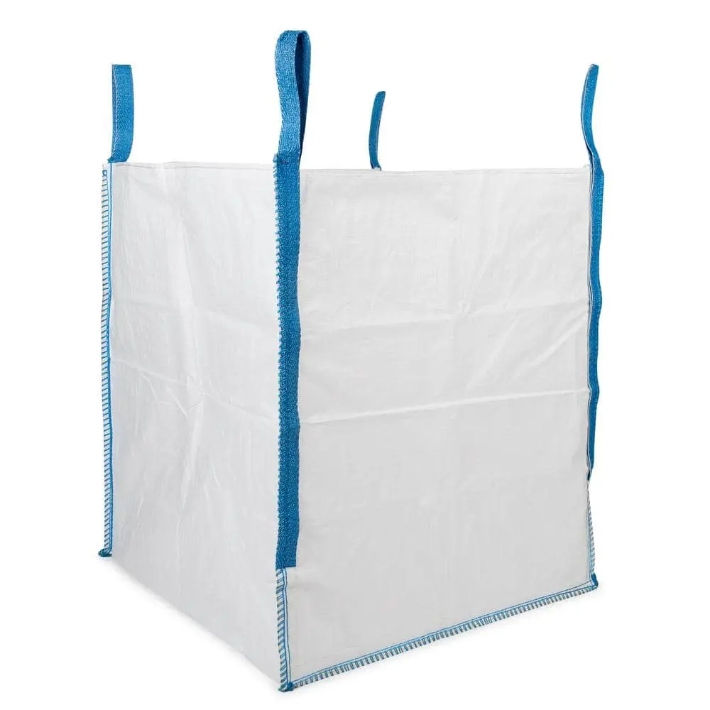200 Gal. Heavy-Duty Builder's Bulk Bag White Outdoor Polypropylene Construction Trash Bag