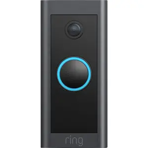 Ring Video Doorbell Wired 1080p HD Security Camera Black
