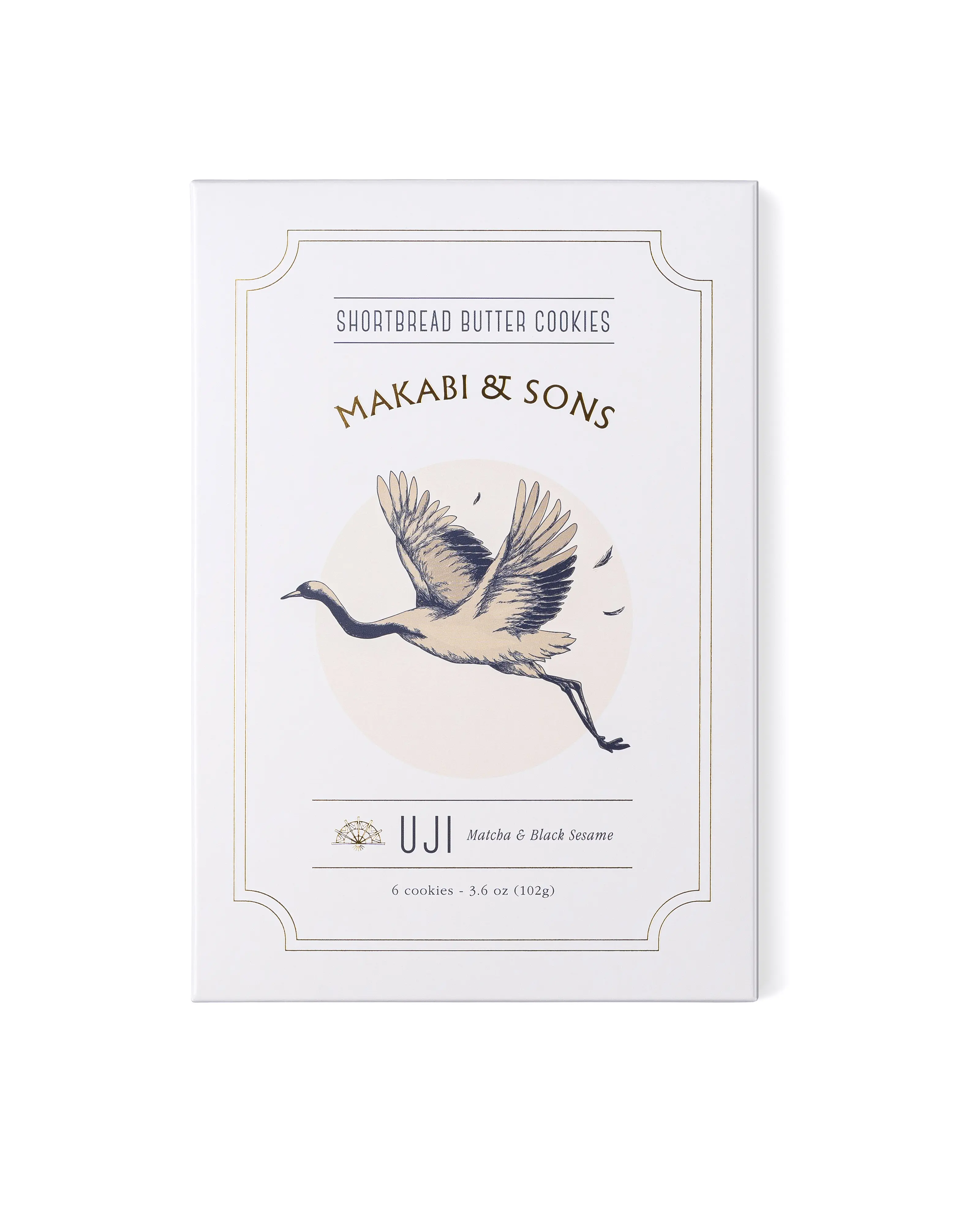 Makabi & Sons - Uji - Matcha Toasted Black Sesame Shortbread Butter Cookies