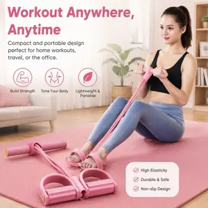 6-Tube Pedal Puller, Home Fitness Equipment for Leg Arm Back Strength Training