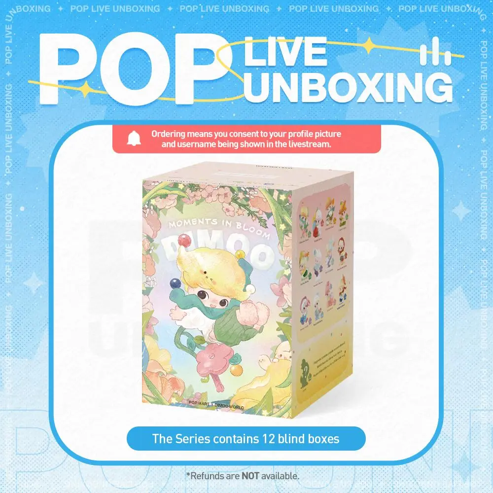 [POP NOW]DIMOO Moments in Bloom Series Figures Blind Box POP MART