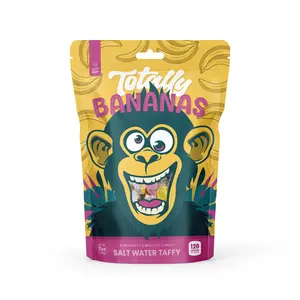 Taffy Shop, Totally Bananas Salt Water Taffy Bag (7oz) - Gourmet Soft, Sweet & Chewy Candy