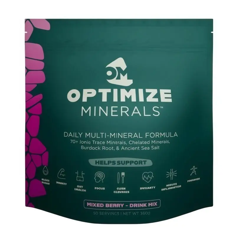 OPTIMIZE MINERALS Daily Multi-Mineral Formula 30 Day Supply - 70+ Essential Trace Minerals，Composite cellulose improves health and wellness