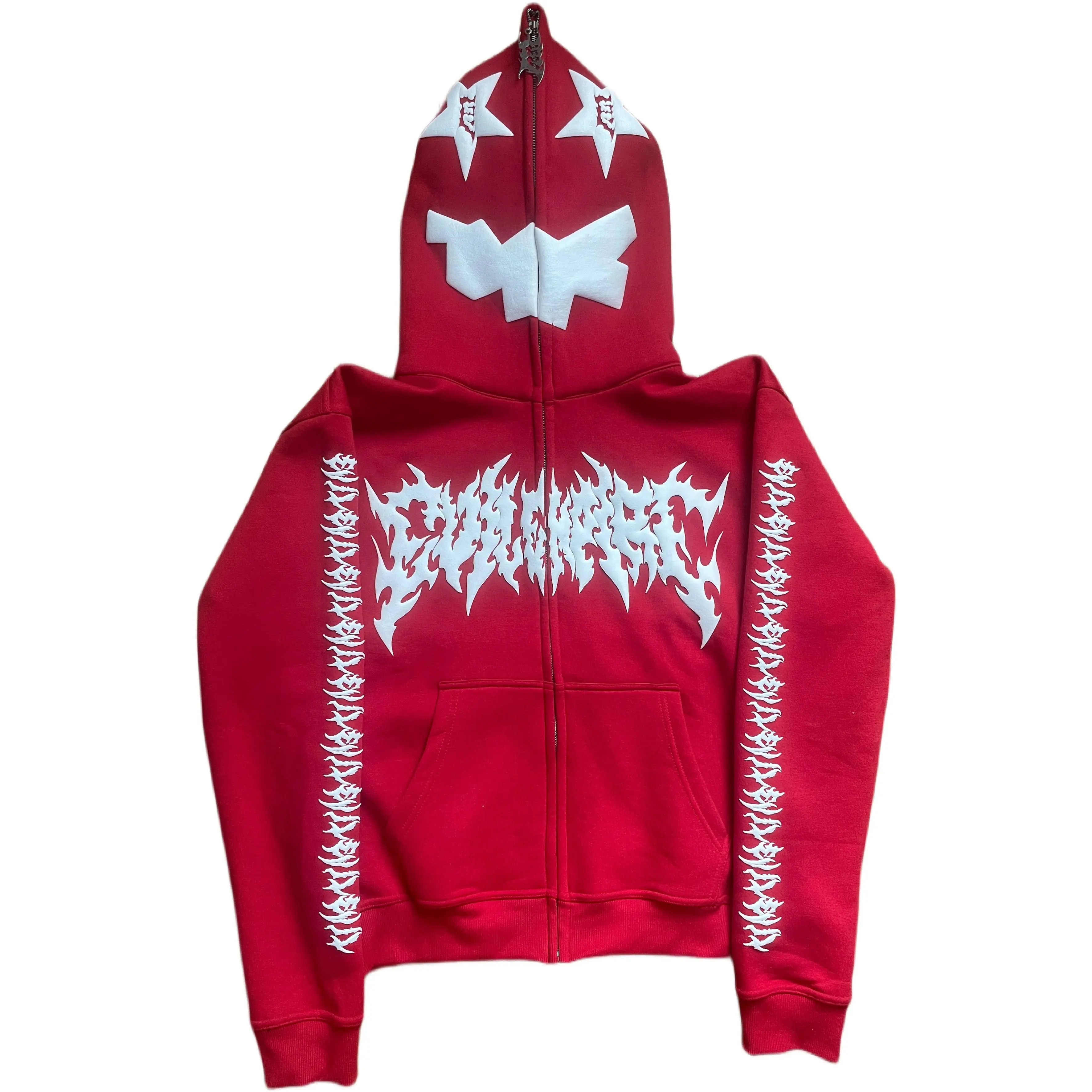 MIRROR9☆ Evil Fake leather zip hoodie MIRROR9☆ Evil Fake leather zip hoodie MIRROR9☆ Evil Fake leather