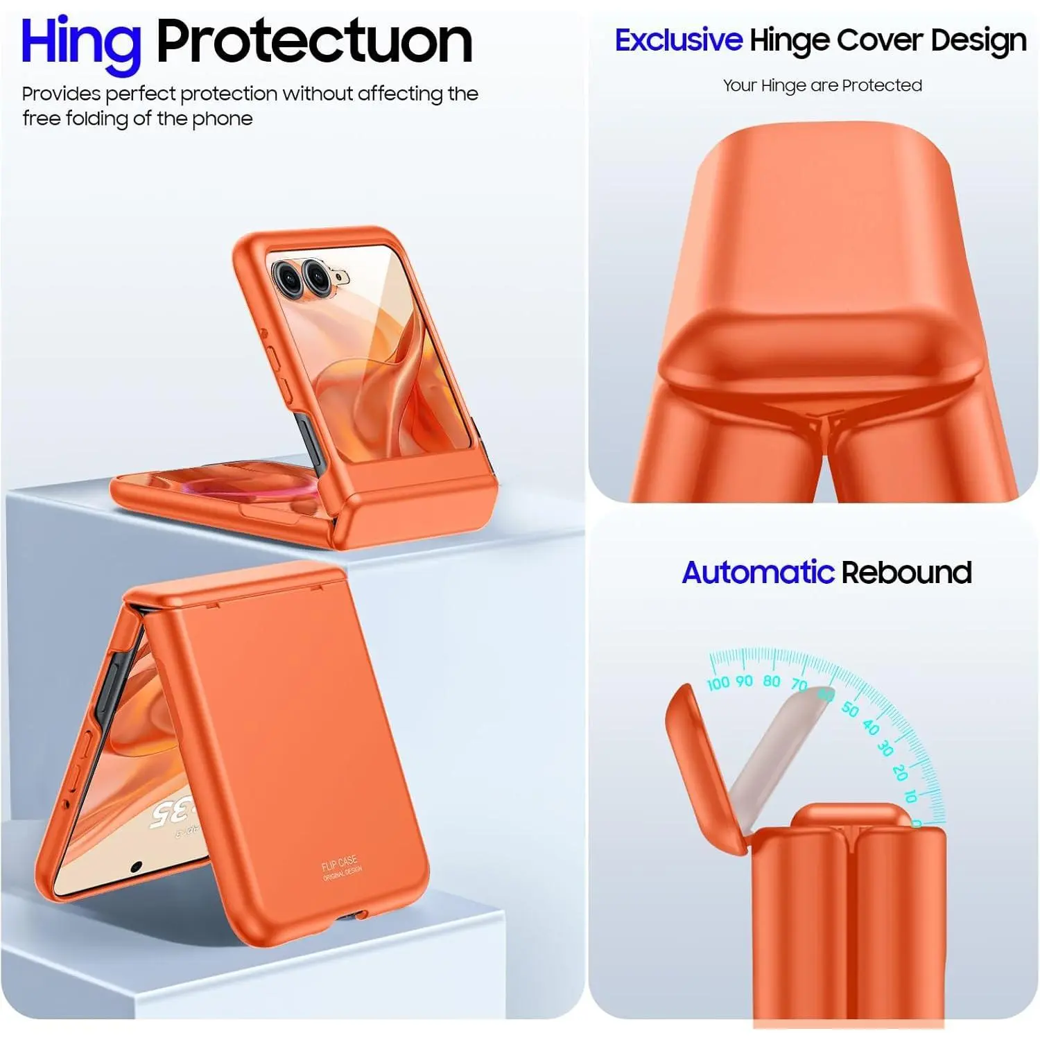 for Motorola Razr 2024/2025/2026 Case with Hinge Protection & Built-in Screen Protector Ultra-Thin Full-Body Rugged Anti-Scratch Shockproof Smartphone Casing Protective Cellphone, Accessories, Cover,summerwins summerwins