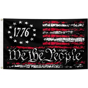We The People 1776-2026 Flag Memorial Day Patriotic 250th Birthday 250 Years United States Indoor Garden Decoration (3 * 5FLAGS)
