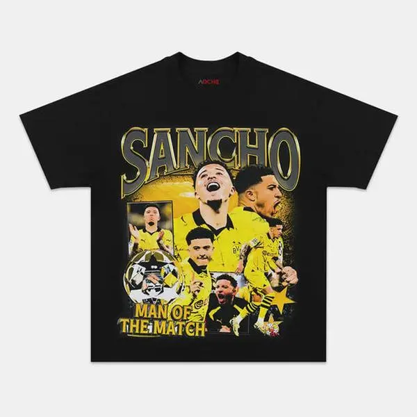 Jadon Sancho Vibrant Style Soccer Apparel Tee
