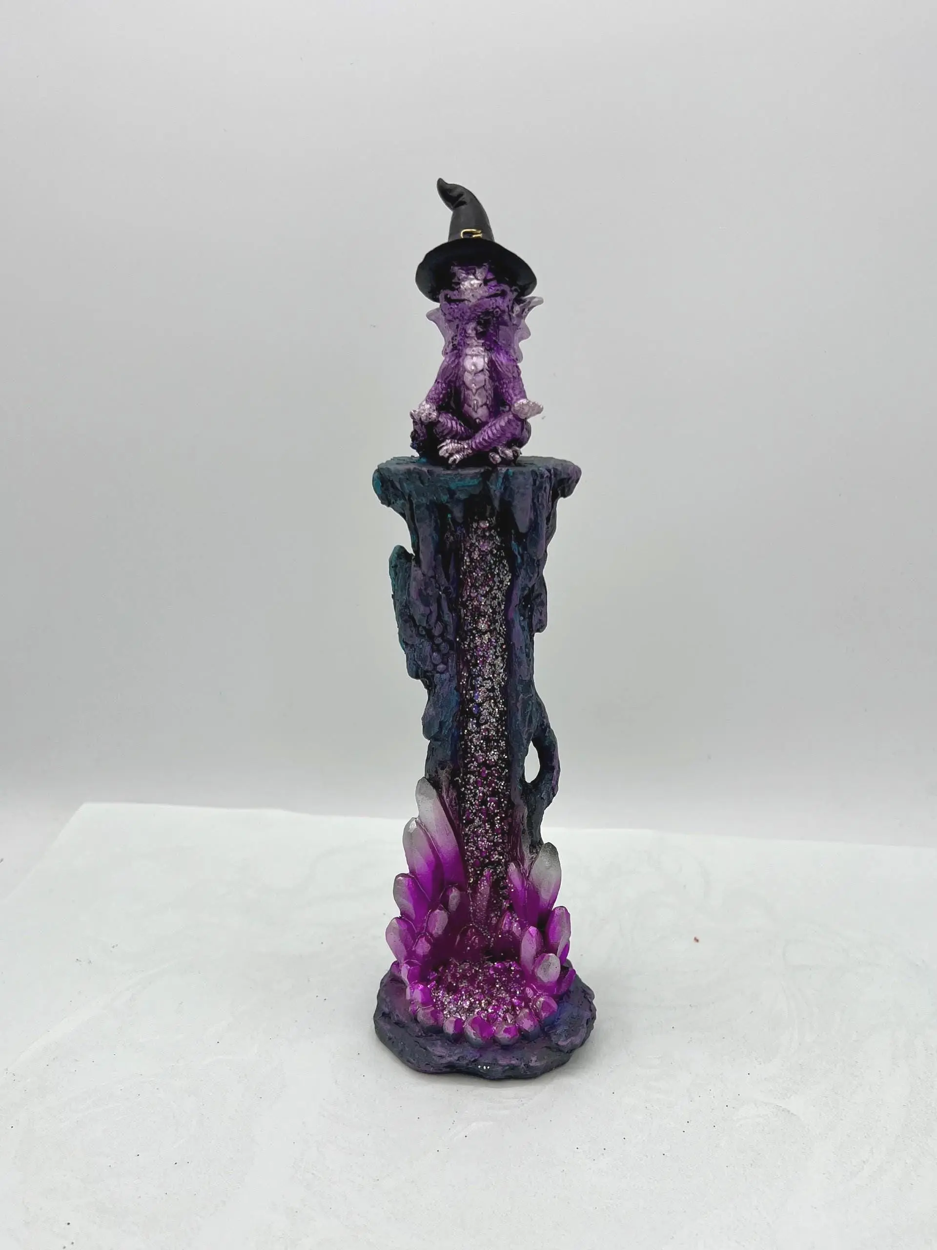 Upright Yogi Dragon Incense Burner 10.5 inch