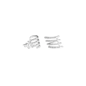 Diamond Multi Huggie Illusion Stud Earrings