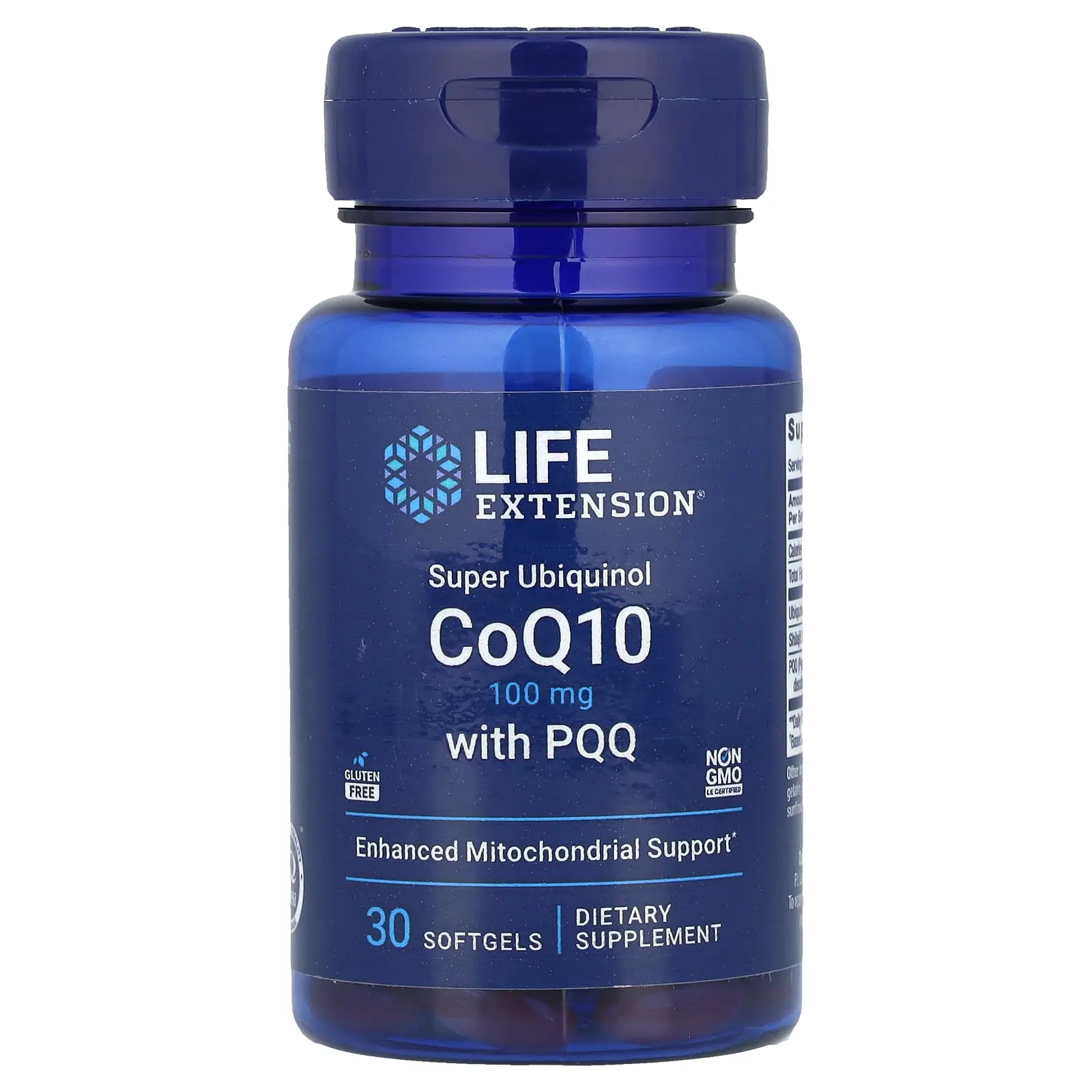 Life Extension Super Ubiquinol CoQ10 with PQQ, 100 mg, 30 Softgels