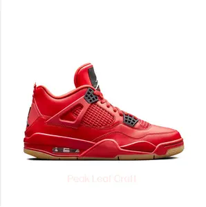 Singles Day Exclusive High-Top Basketball Shoes in Fire Red Patent Leather with Black Mesh and Tongue, Featuring Gum Sole and Hidden Scratch-Off Detail