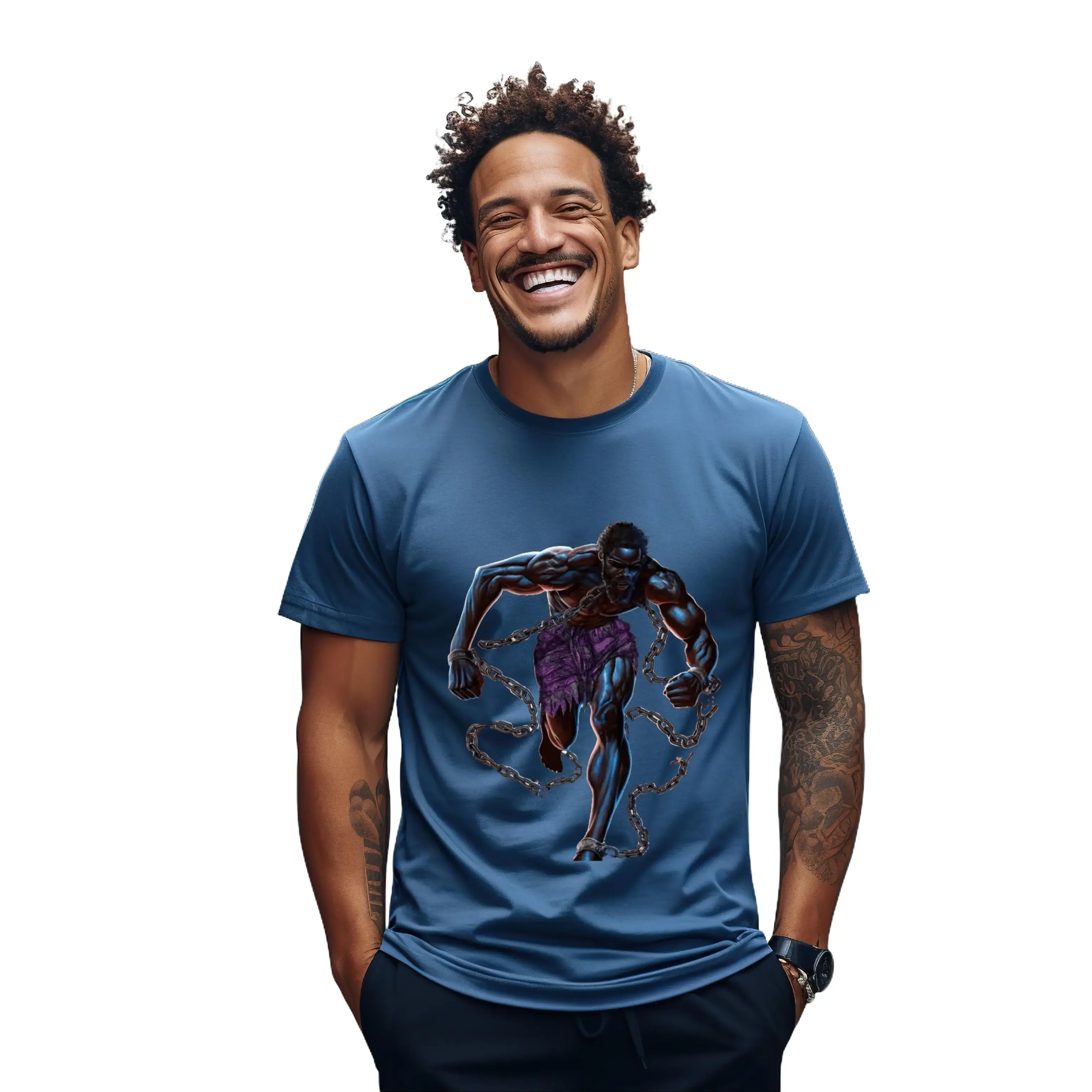 Men's Classic Casual 50-50 Freedom Crewneck T-Shirt
