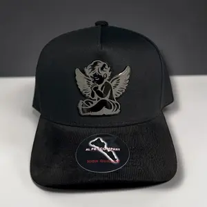 Angel Hat SnapBack Black with  Angel Design and Adjustable Fit for Everyday Wear