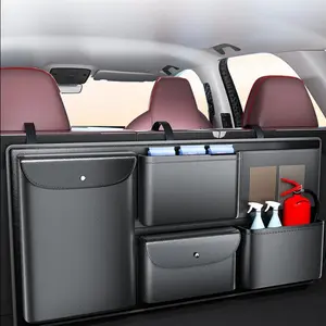 Trunk Organizer - Declutter Car for Road Trips & Grocery Runs, Durable Fabric with Secure Straps & Easy Clean