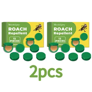MoonSpry Powerful Roach Killer Kit - Fast-Acting Cockroach Gel Bait & Traps for Indoor Kitchen & Home, Professional Infestation Treatment