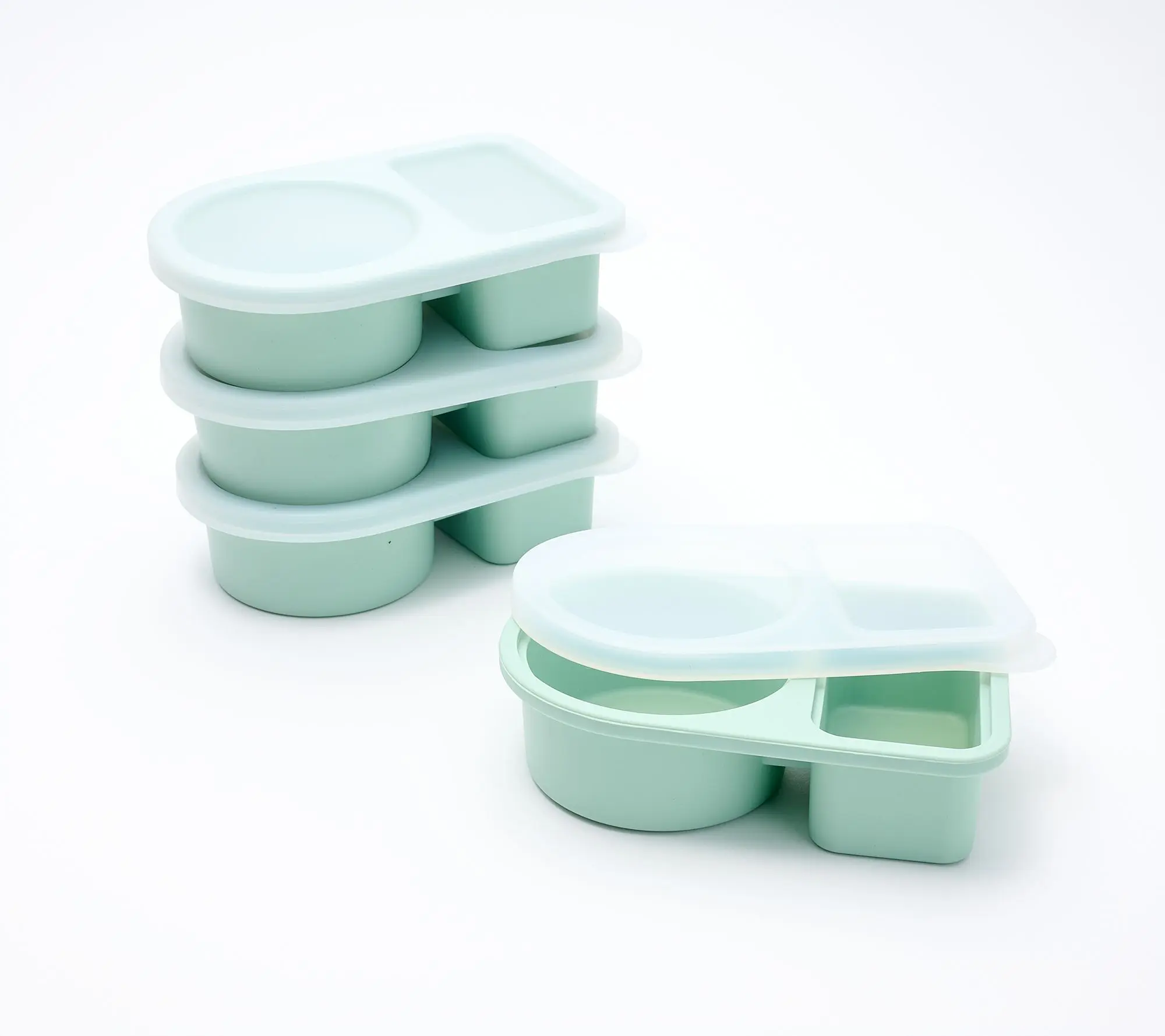Cella Set of 4 Silicone Divided Snack Containers