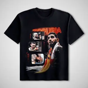 ILIA TOPURIA V4 TEE, Topuria Boxing T-shirt, Topuria Boxer Tee, Ilia Topuria Sports Shirt, UFC Shirt, MMA Shirt, Gift for Him Gift For Her Menswear Clothing Cotton Unisex Graphic Sweater Hoodie T-shirt