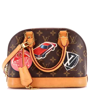 Pre-owned Louis Vuitton Canvas Coated Top Handle Bags Alma Handbag Limited Edition World Tour Monogram Canvas BB by Rebag