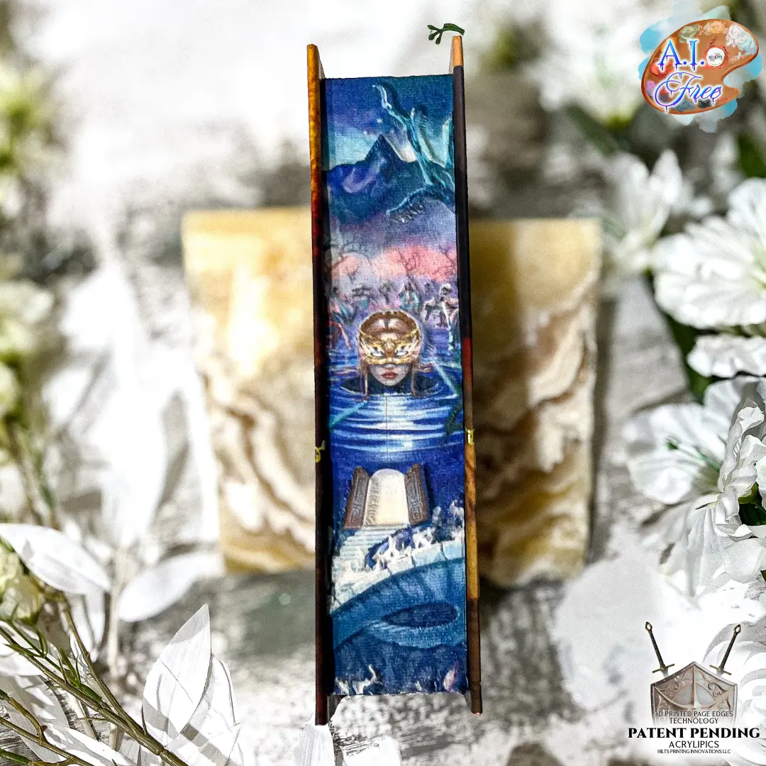 A Court of Silver Flames by Sarah J. Maas - English Hardcover Special Edition, 3D Page Edge Design, Gold Foiled Dust Jacket, 3D Patent Pending Technology