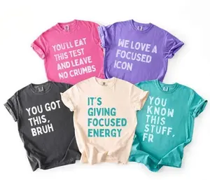 Funny Test Day Shirt, It's Giving Focused Energy Tee, Matching State Testing Teacher Team TShirts, Gen Z School Testing Day Tee, Testing Coordinator Shirt