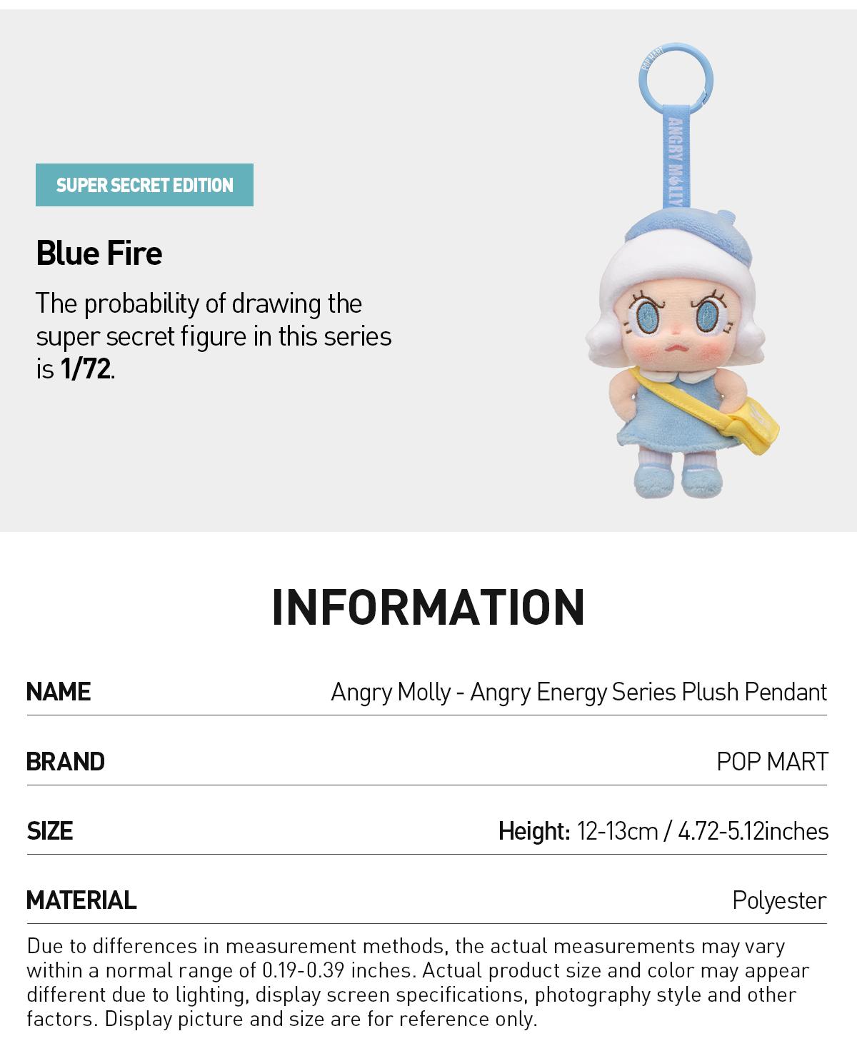 POP MART Angry Molly - Angry Energy Series Plush Pendant Blind Box