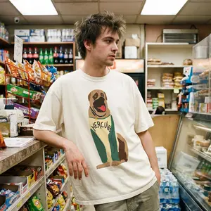 Hercules the Dog T-Shirt, Retro 90's Baseball Kids Movie Graphic Tee