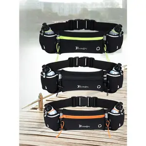 Adjustable Hydration Running Belt| Reflective, Sweatproof & No-Slip for All Waist Sizes Multi-Pocket Running Waist Bag| Holds Keys, Cards & Phones| Perfect for Long Runs64552