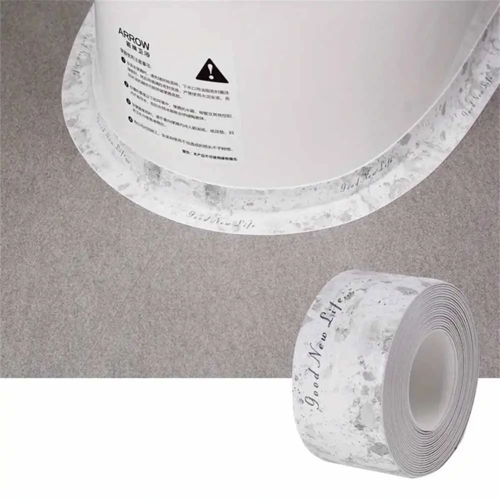 1Pcs Caulk Tape Waterproof Self Adhesive, White Tub Caulking Strip, Decorative Caulking Tape for Kitchen, Countertop, Bathroom, Sink, Bathtub, Toilet, Shower Caulk, Waterproof Seal Strip, Strong Adhesive Waterproof