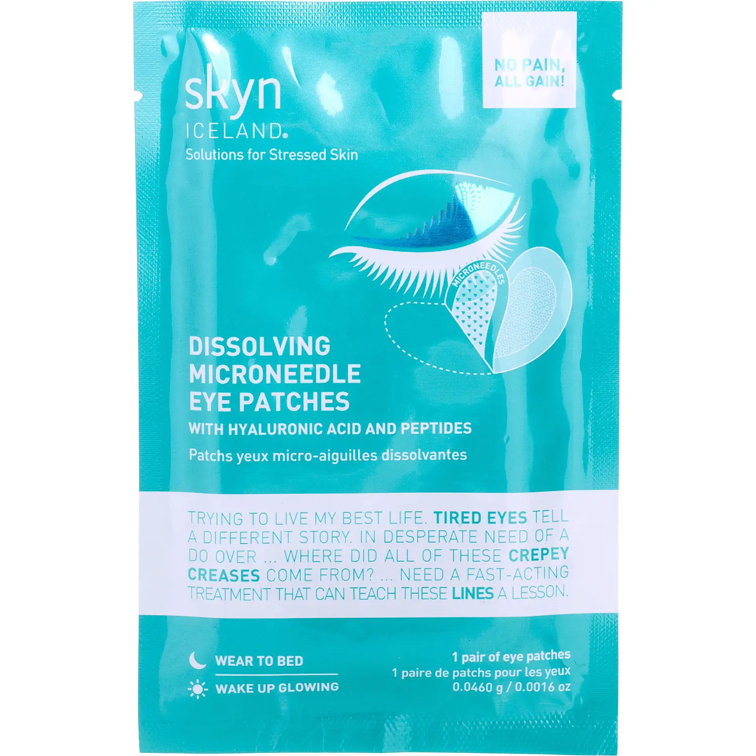 Skyn Iceland By Skyn Iceland Dissolving Microneedle Eye Patches (1 Pair) -- For Women