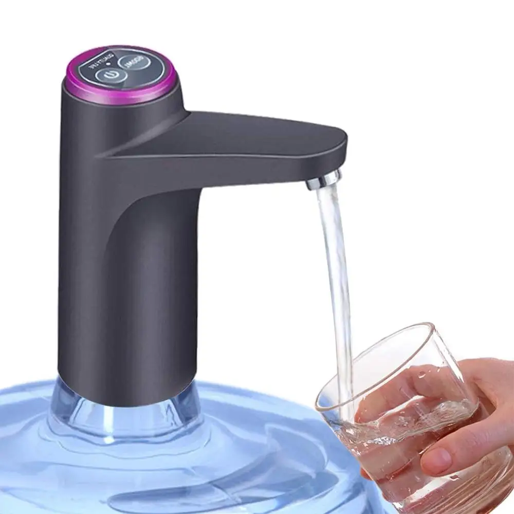 USB Rechargeable Water Bottle Pump, 1 Count Portable Water Bottle Dispenser, Water Dispenser for 2 to 5 Gallon Water Bottle, Drinking Utensils for Hom