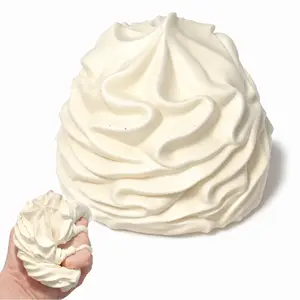 Creamy Milk Puff Squeeze Toy, Fluffy Cream Shaped Squishy Toy, Soft Stress Relief Fidget Toy for Kids and Adults