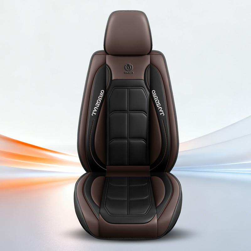 Premium Car Seat Covers 2PCS  Front Seats Waterproof PU Leather Vehicle Seat Protectors Universal Fit for All Cars