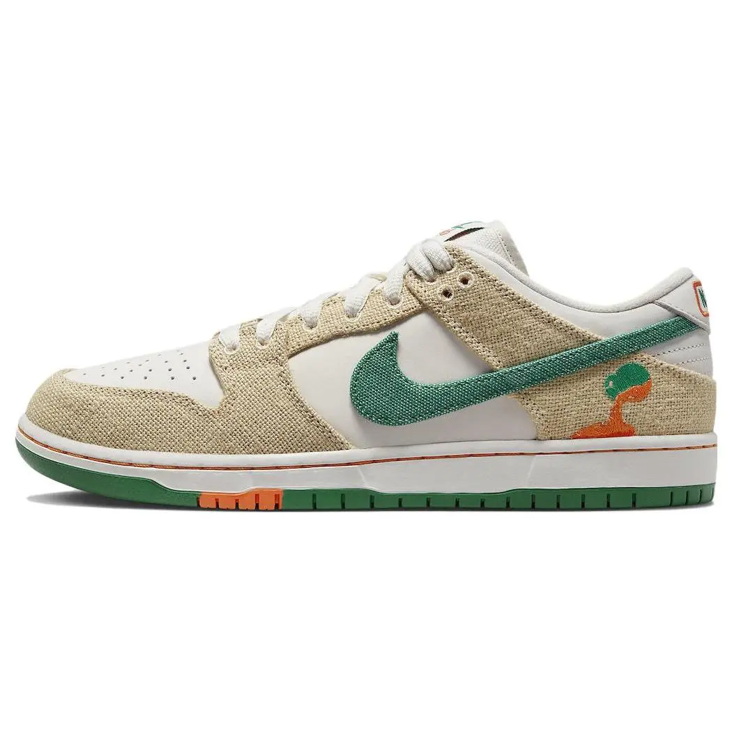 Nike Jarritos X SB Dunk Low Phantom And Malachite Skate Shoes Unisex Off White FD0860-001